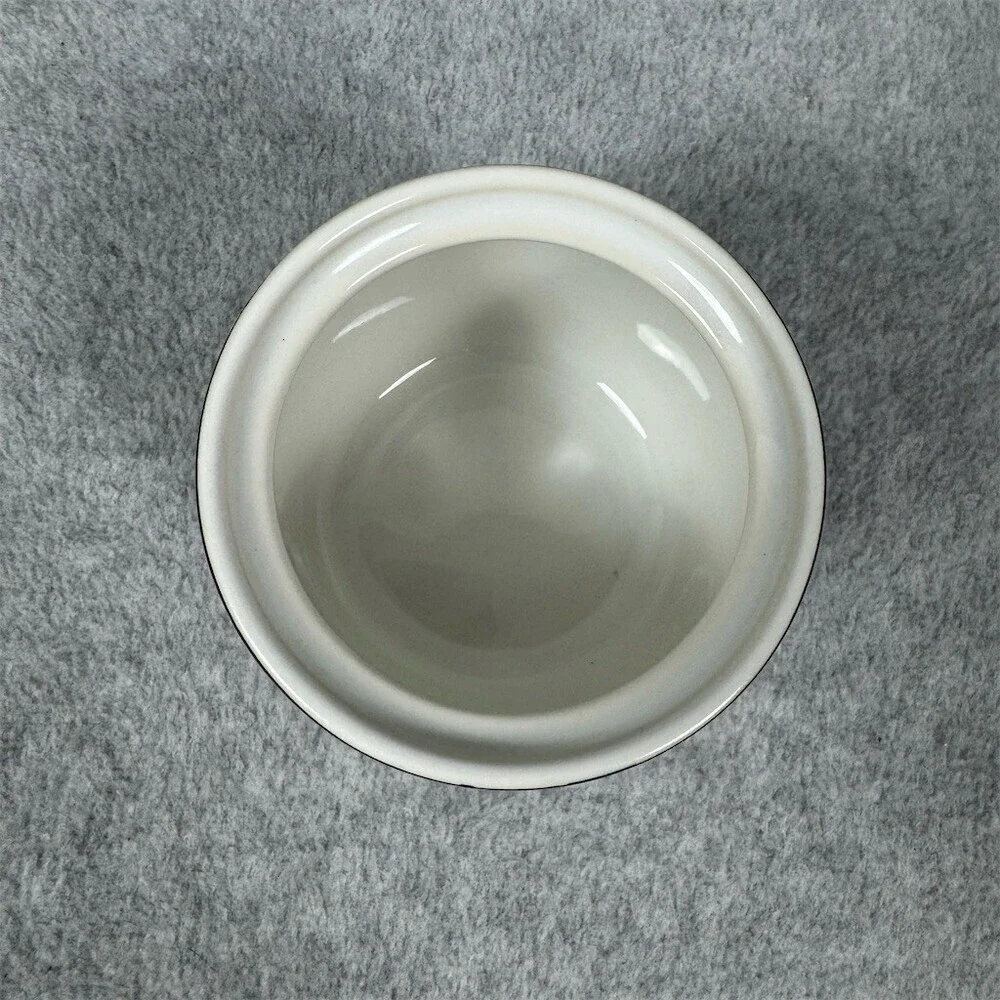 Vintage Vitromaster Metropolitan 1991 Lidded Sugar Bowl Covered Jar White